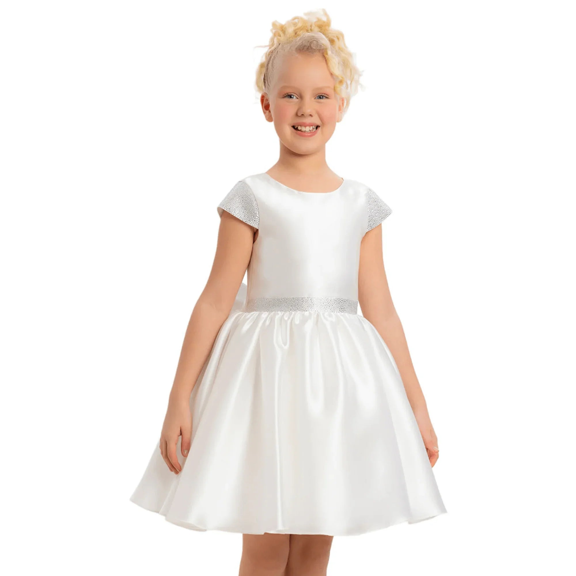 Girls Dress Pure Radiance Girls Formal Dress featuring elegant organza design and sparkling details for special occasions.