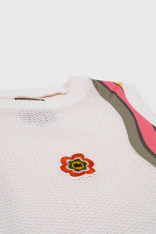 7eventies Crochet Knit Sleeveless Vest - Modz Designs