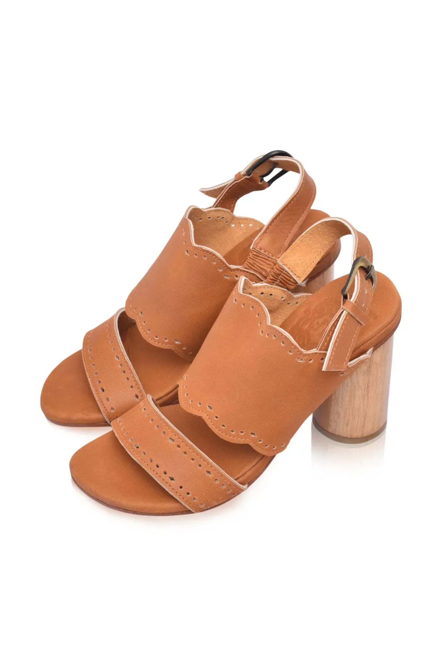 Crystal Glow Leather Heels (Sz. 5.5 & 13) - Modz Designs