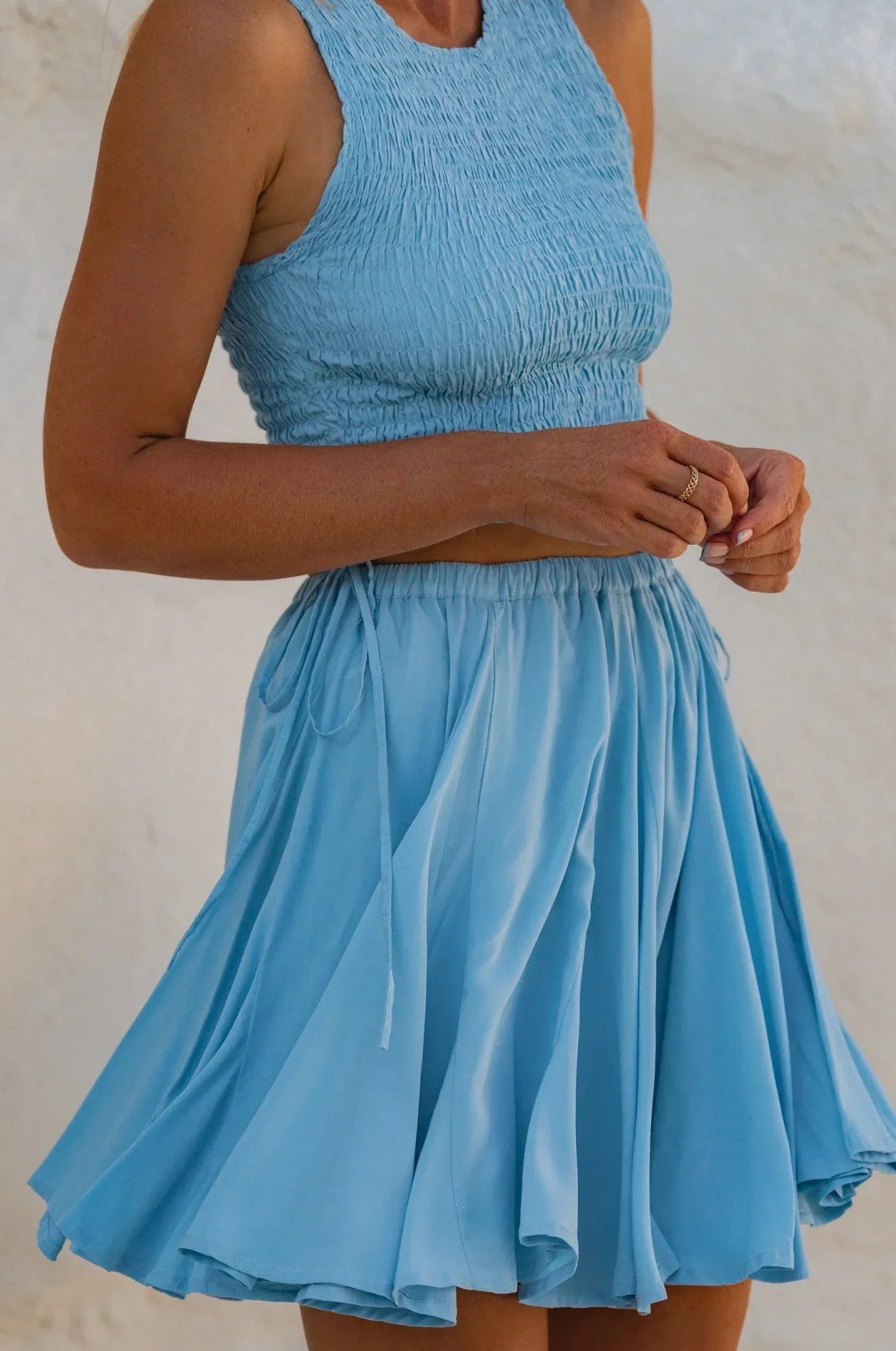 Island Days Smocked Cropped Top (Sale) - Modz Designs