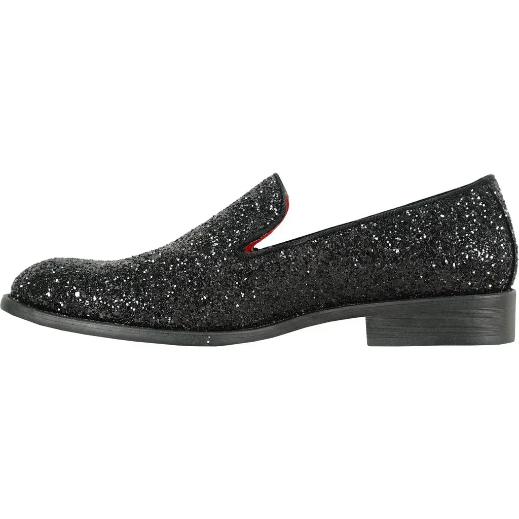 BRAVO Men Dress Shoe PROM-8 Loafer Shoe for Prom & Wedding Black - Modz Designs