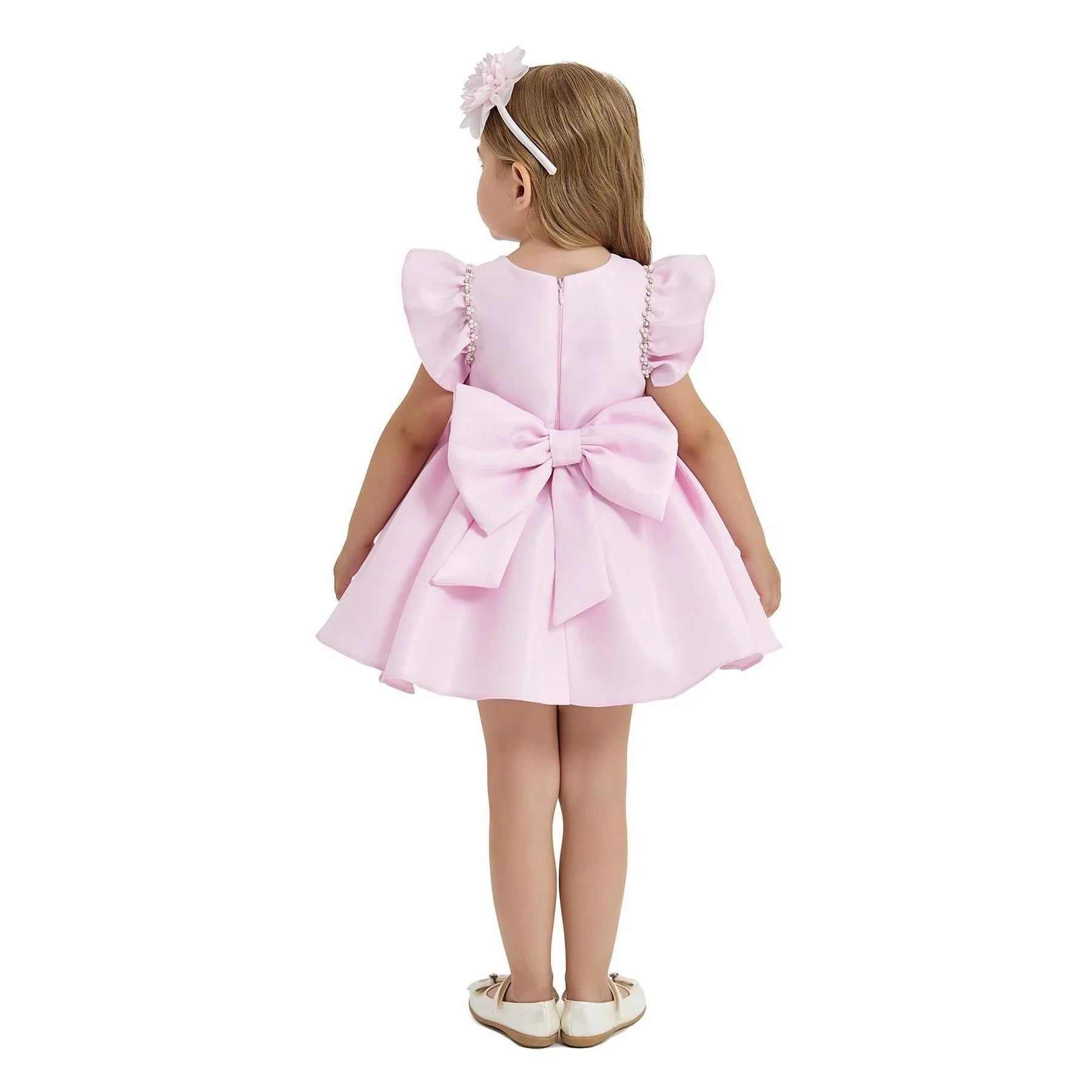 girls formal satin dress