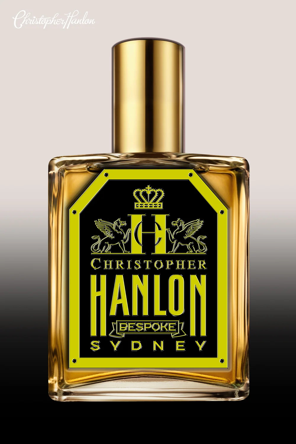 CHRISTOPHER HANLON® Bespoke | ARCHIVE PERFUME Collection | Oud No1875 bottle with gold and black branding.