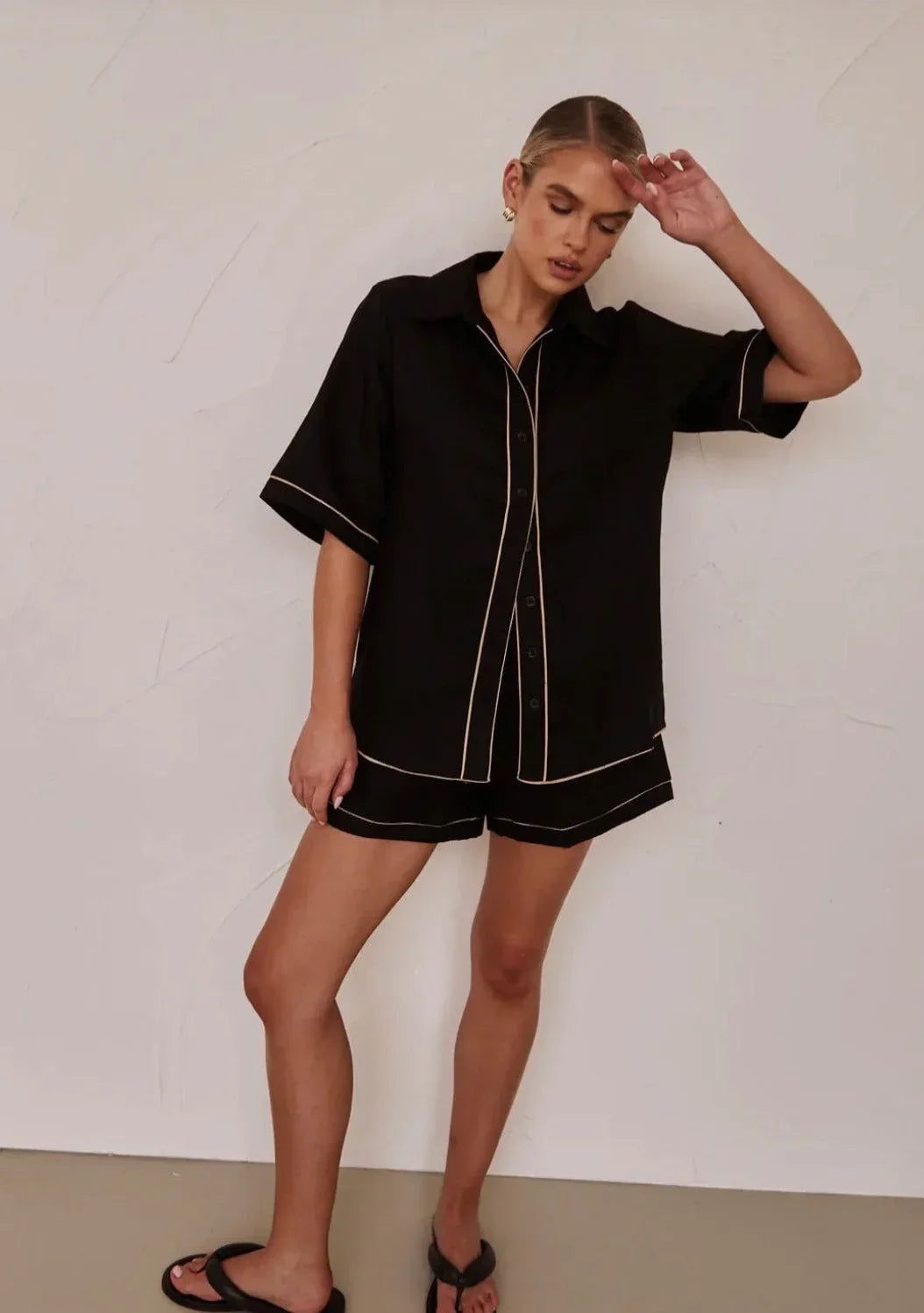 Black Poplin Cotton Shirt - Modz Designs