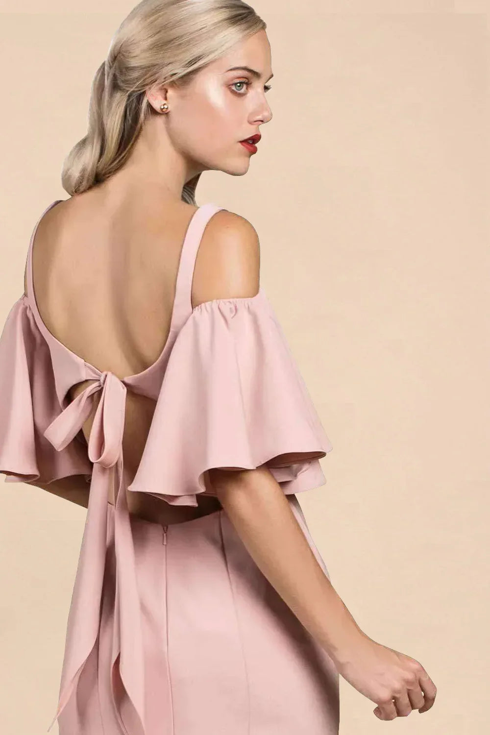 Long Square Neckline Evening Gown - Modz Designs