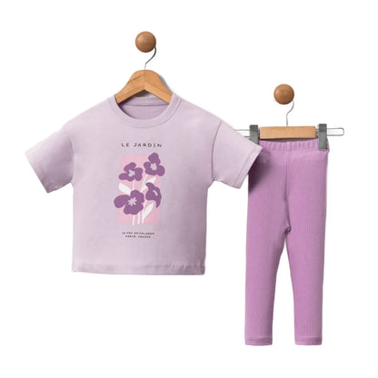 girls t-shirt and leggings set