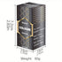 NNETM Homme Cologne Fresh Aromatic Perfume Oil packaging showcasing dimensions and fragrance notes.
