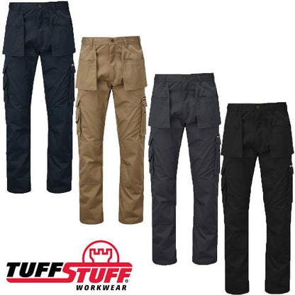 Mens Tuffstuff Pro Work Trousers - 711 in various colors showcasing pockets and durable fabric.