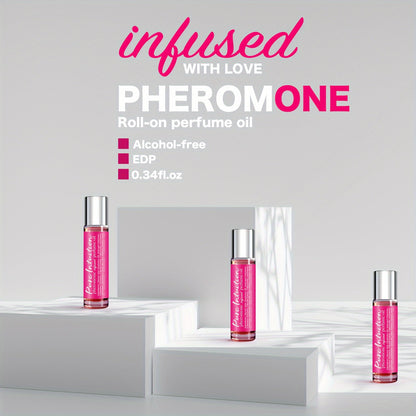NNETM Infused Pheromone Perfume Oil Cologne featured as alcohol-free roll-on perfume in stylish packaging.