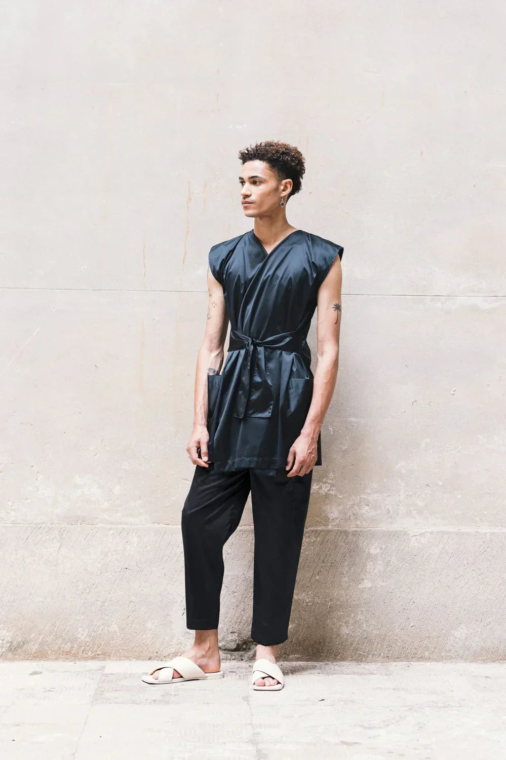 Adjustable Vest with Belt - Black/Olive/Ocra Newlife - Modz Designs