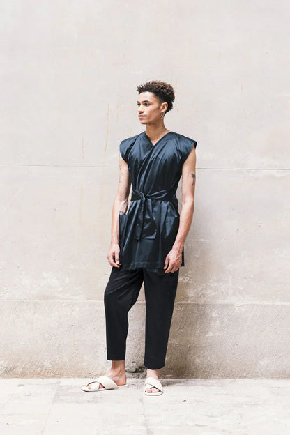 Adjustable Vest with Belt - Black/Olive/Ocra Newlife - Modz Designs