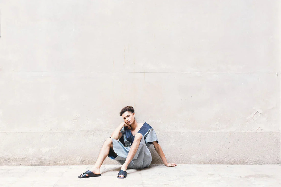 Karategi Denim Short Kimono - Modz Designs