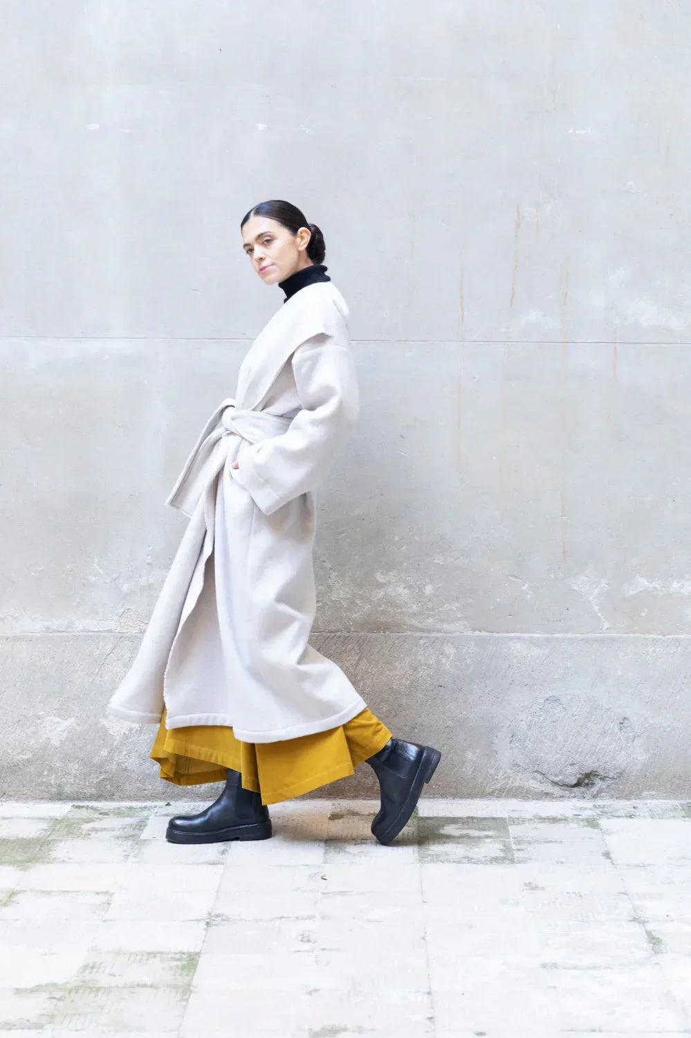 Recycled Wool Long Overcoat - Modz Designs