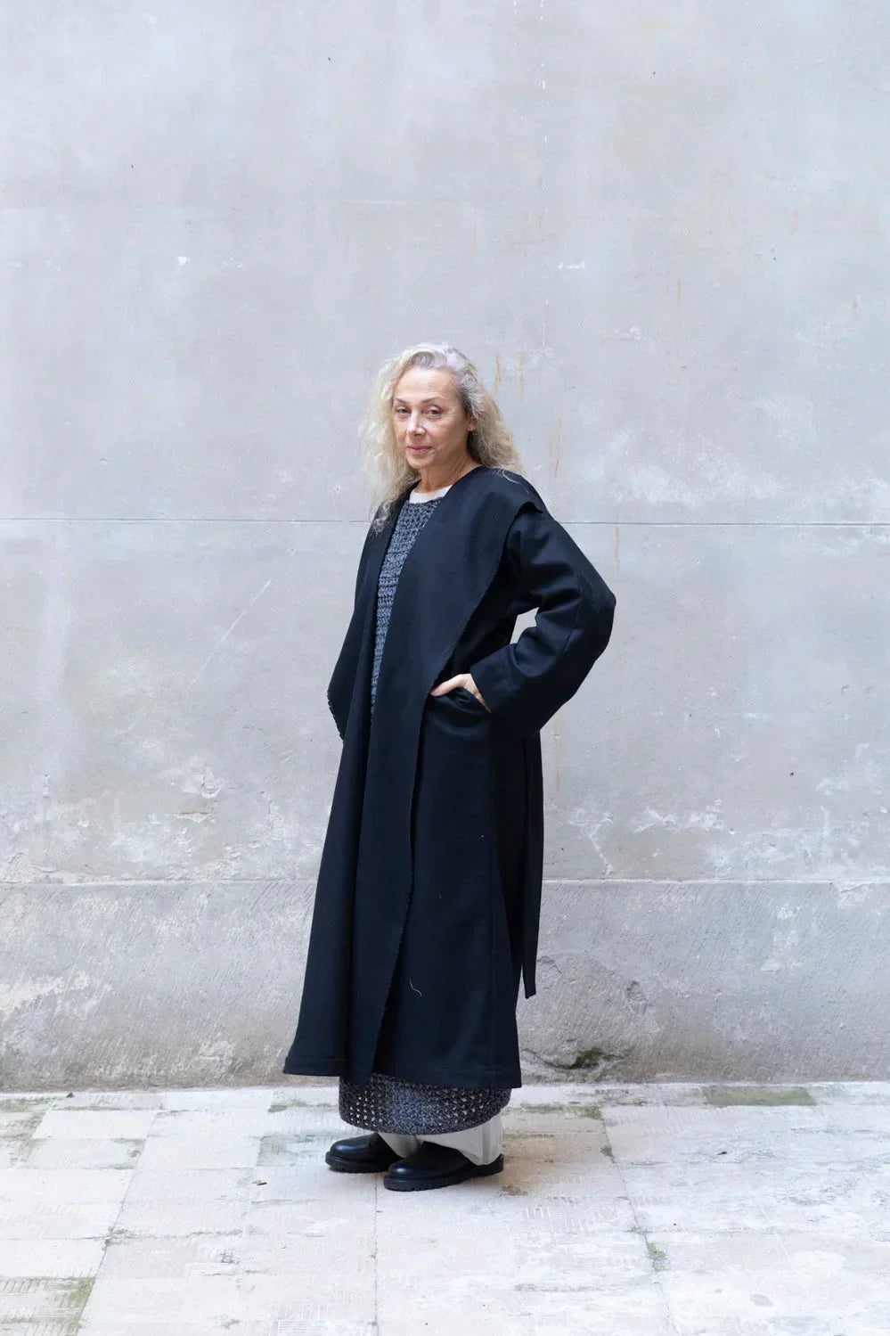 Recycled Wool Long Overcoat - Modz Designs