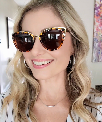 LADYBOSS SUNGLASSES - CONTOURS (Leopard)