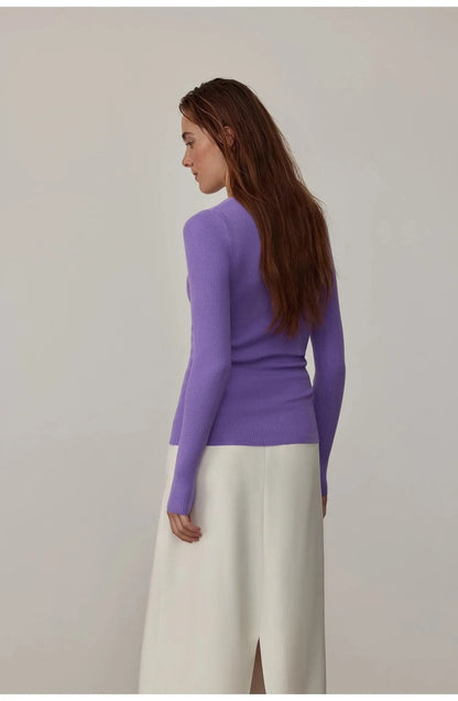 "Stobe" worsted low-waisted fashionable versatile suit retro neutral straight skirt - Modz Designs