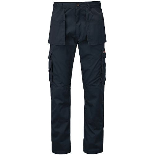 Mens Tuffstuff Pro Work Trousers - 711 in navy with multiple pockets for tools and knee pads