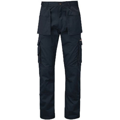 Mens Tuffstuff Pro Work Trousers - 711 in navy with multiple pockets for tools and knee pads