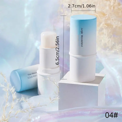 Solid Stick Portable Pocket Women Refreshing Floral Fragrance Solid Perfume packaging and dimensions displayed.