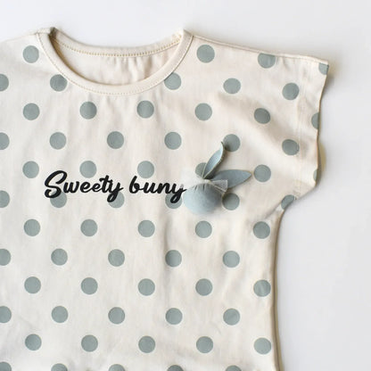 Dotted Charm Girls Casual Set