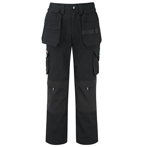 Mens Tuffstuff Extreme Work Trousers - 700 in black with multiple pockets and reinforced fabric.