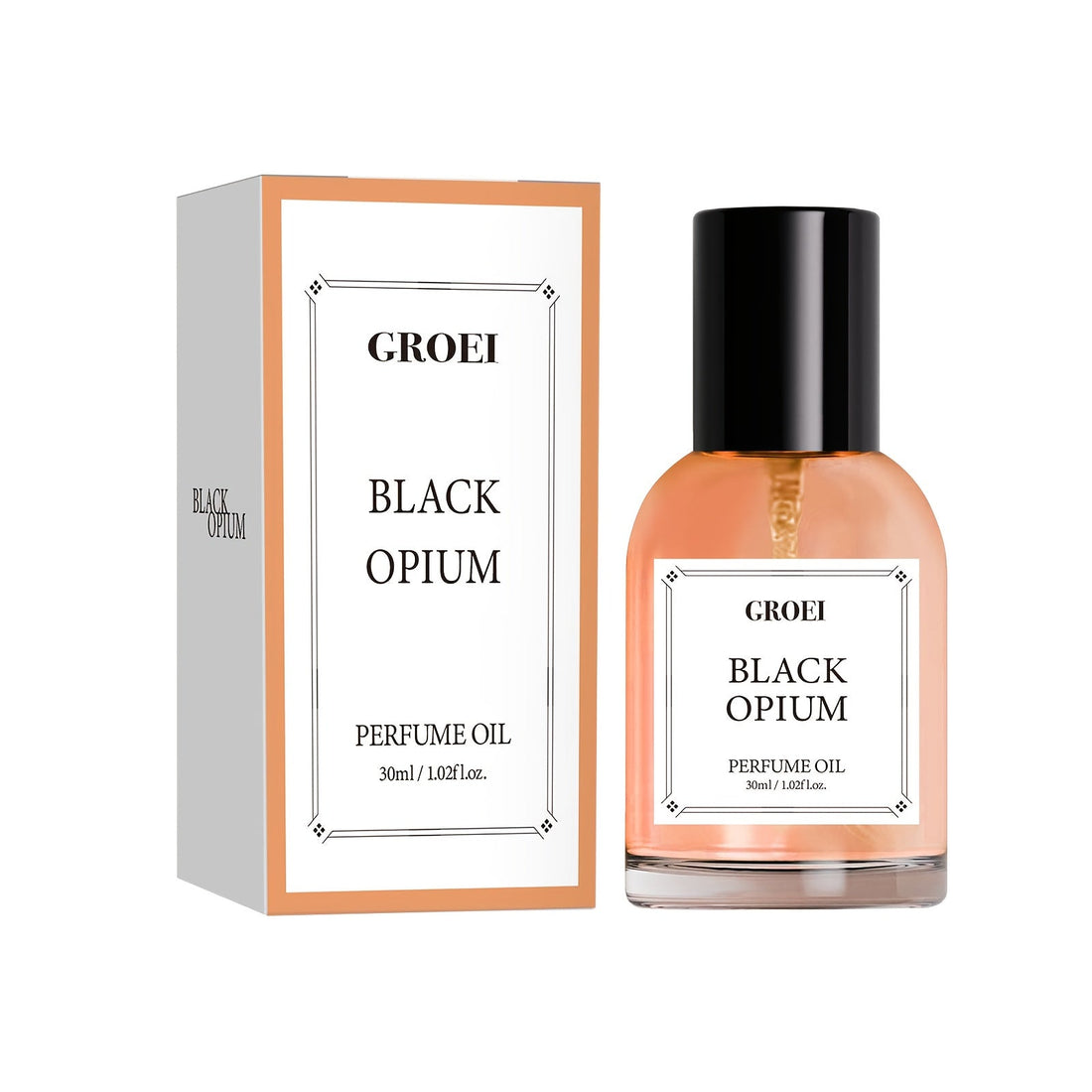 Black Opium Perfume Oil for Women in a BPA-free bottle with floral scent, perfect for special occasions.