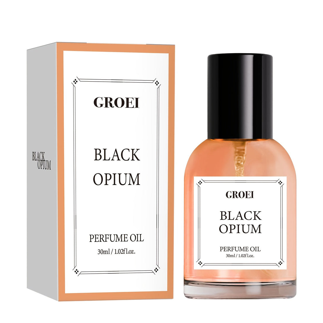 Black Opium Perfume Oil for Women in a 30ml bottle with elegant packaging for floral scent lovers.