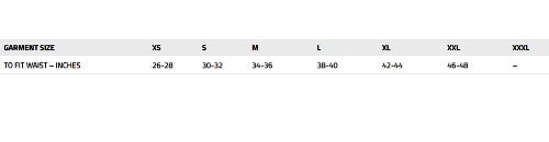 Size chart for Mens Fort Flex Trousers - 920 showing waist measurements in inches.