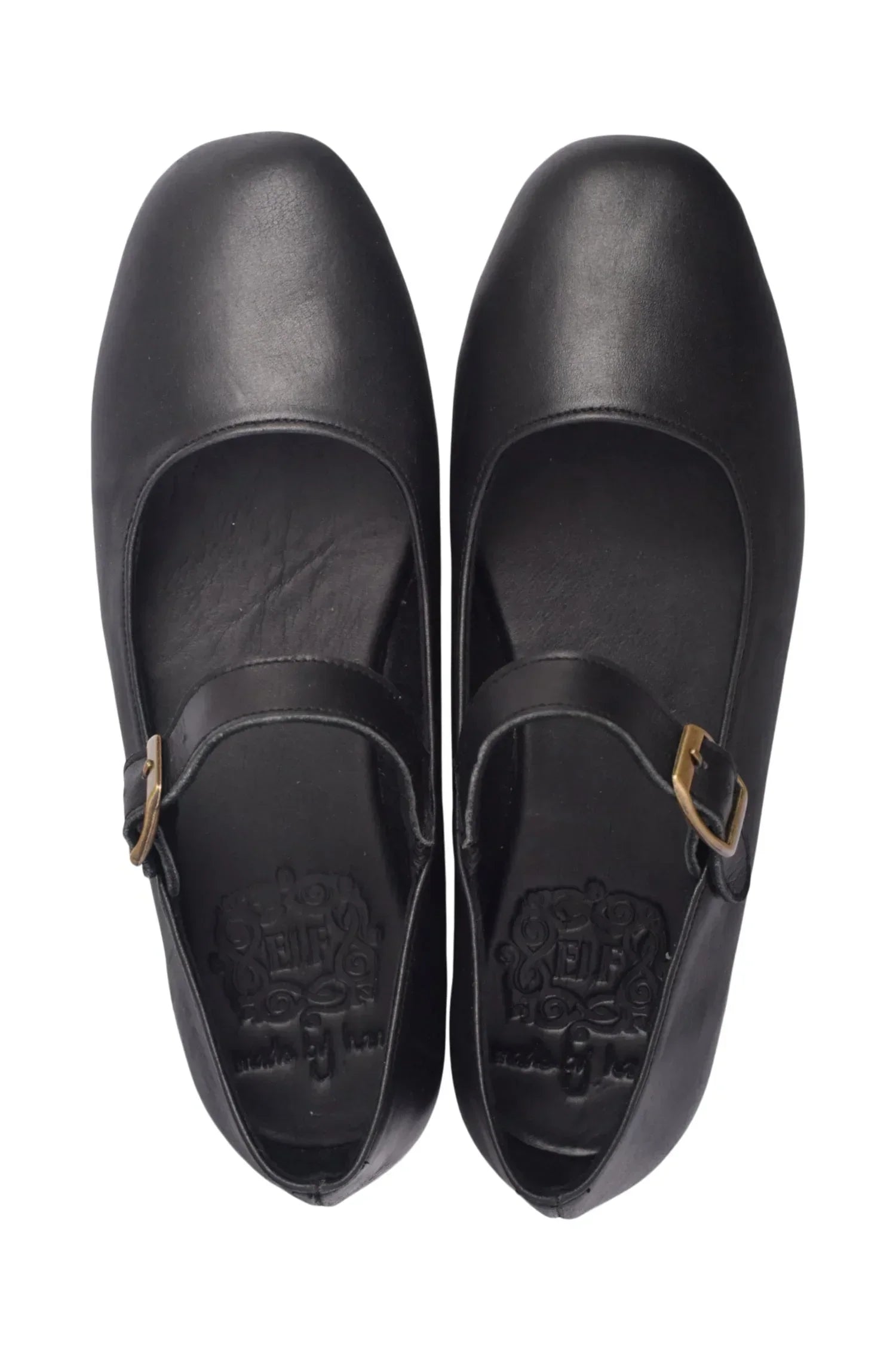 Belle Rose Round Toe Leather Flats - Modz Designs