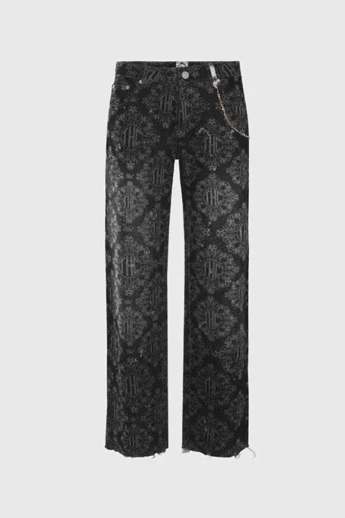 Laser Etched Painter Baggy Denim Jeans - Modz Designs