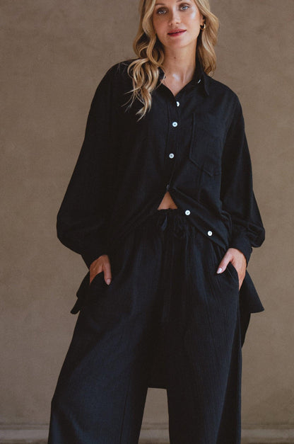 Calin Wide Leg Linen Pants (Sale) - Modz Designs