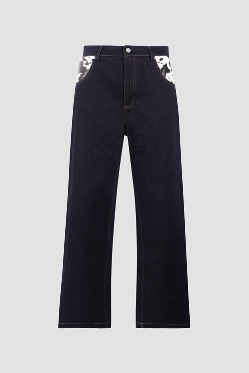 Cow Pocket Denim Jeans - Modz Designs