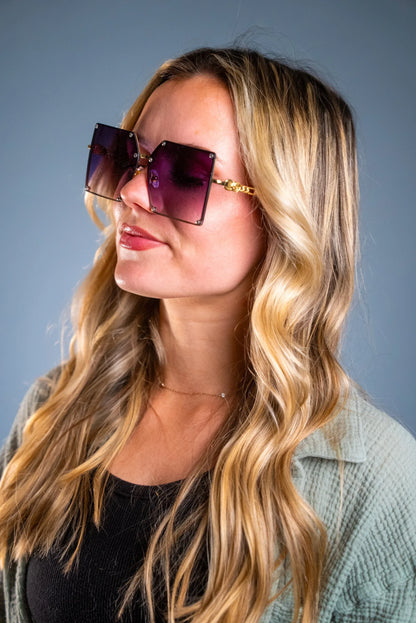 LADYBOSS SUNGLASSES - ELEVATIONS (Violet) - Modz Designs