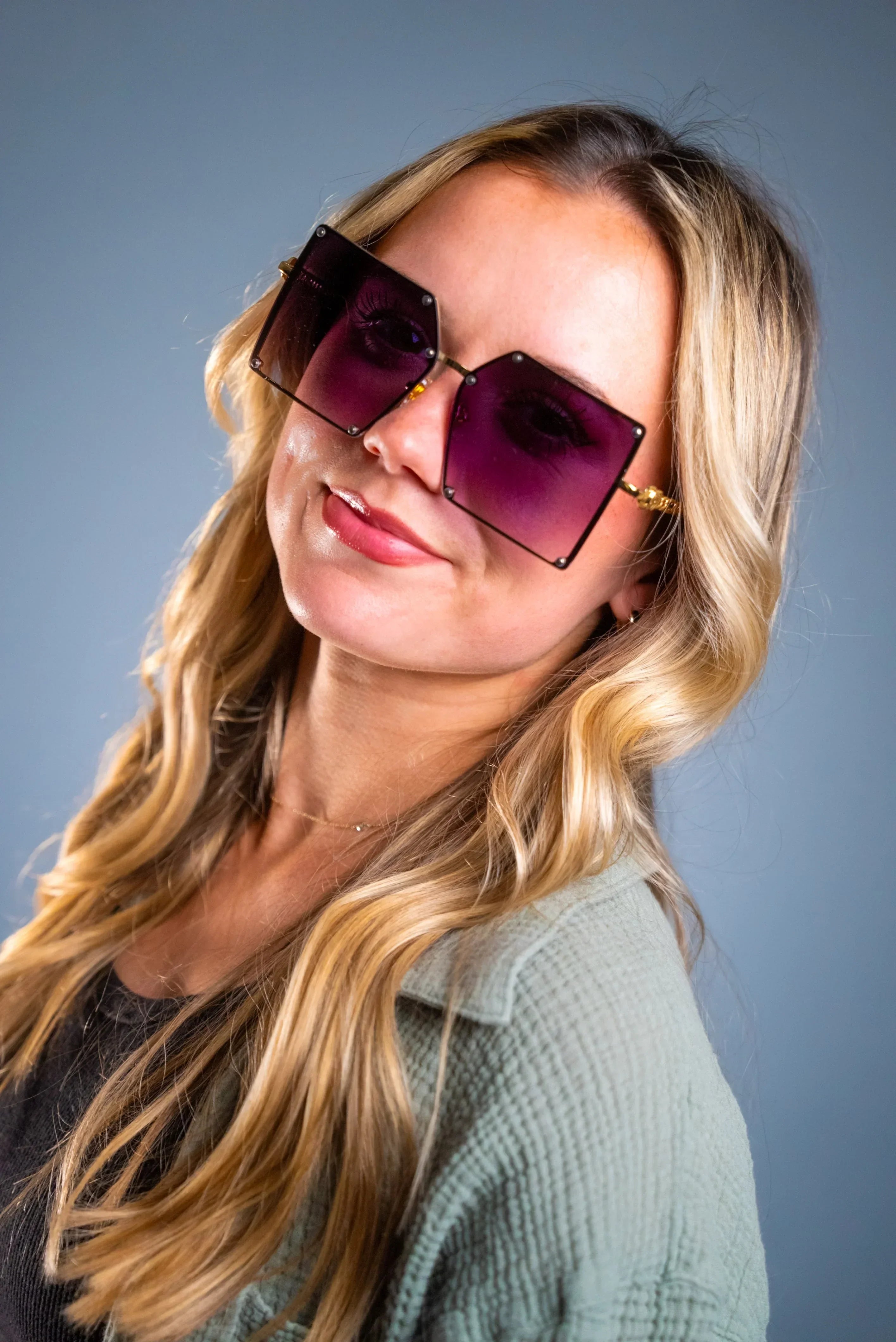 LADYBOSS SUNGLASSES - ELEVATIONS (Violet) - Modz Designs