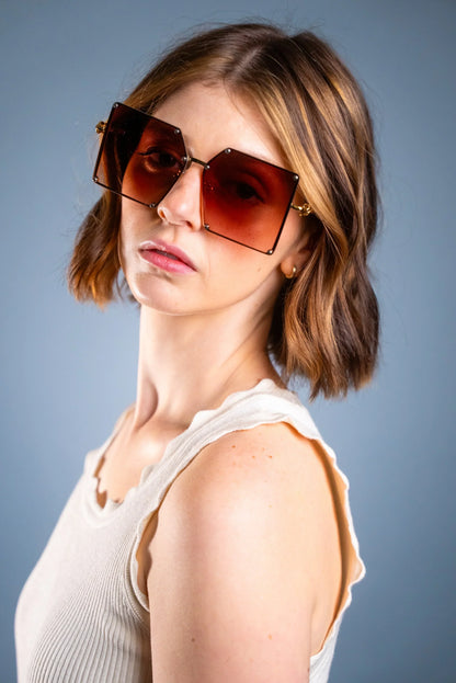LADYBOSS SUNGLASSES - ELEVATIONS (Amber) - Modz Designs