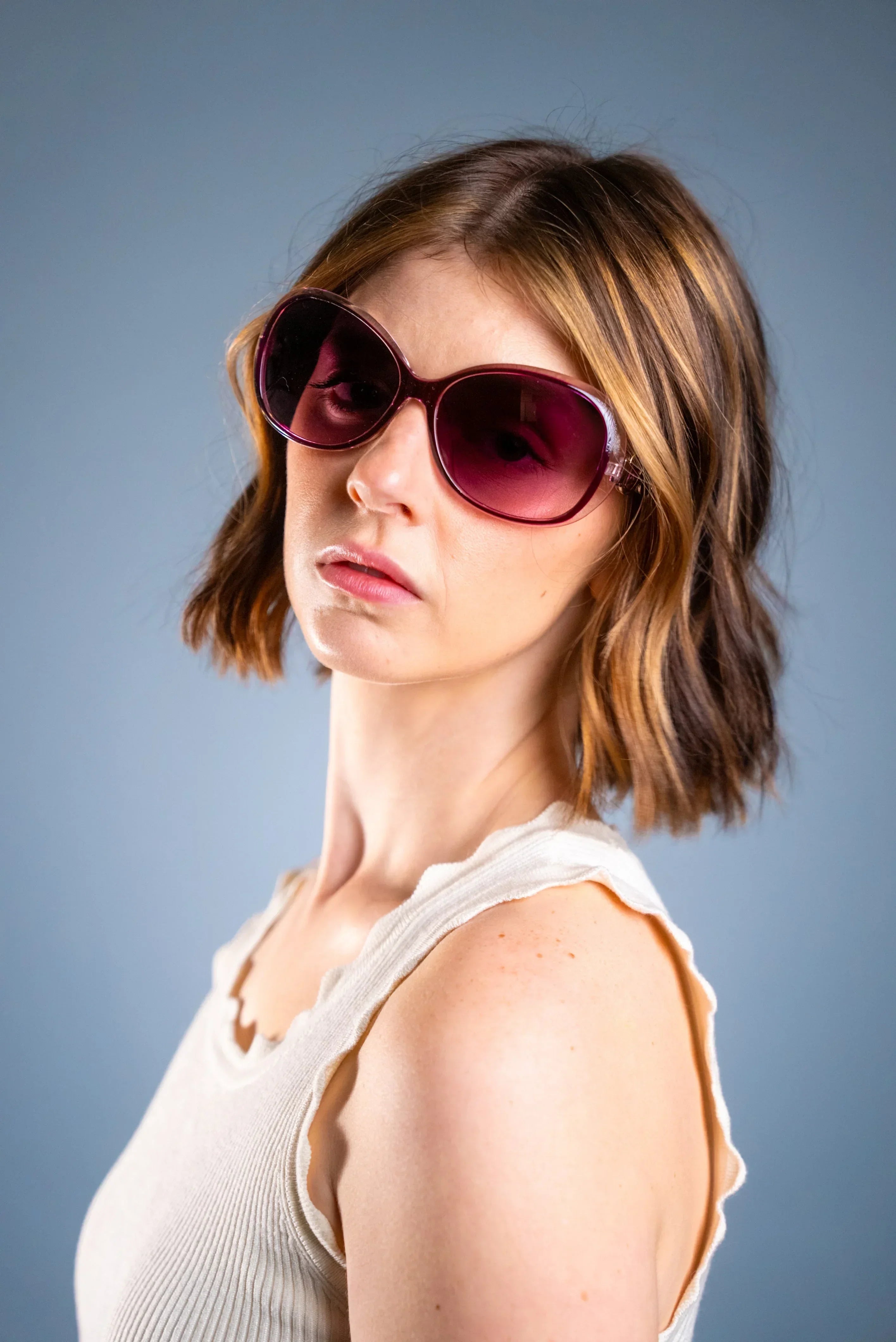 LADYBOSS SUNGLASSES - SPECTACLES (Violet) - Modz Designs