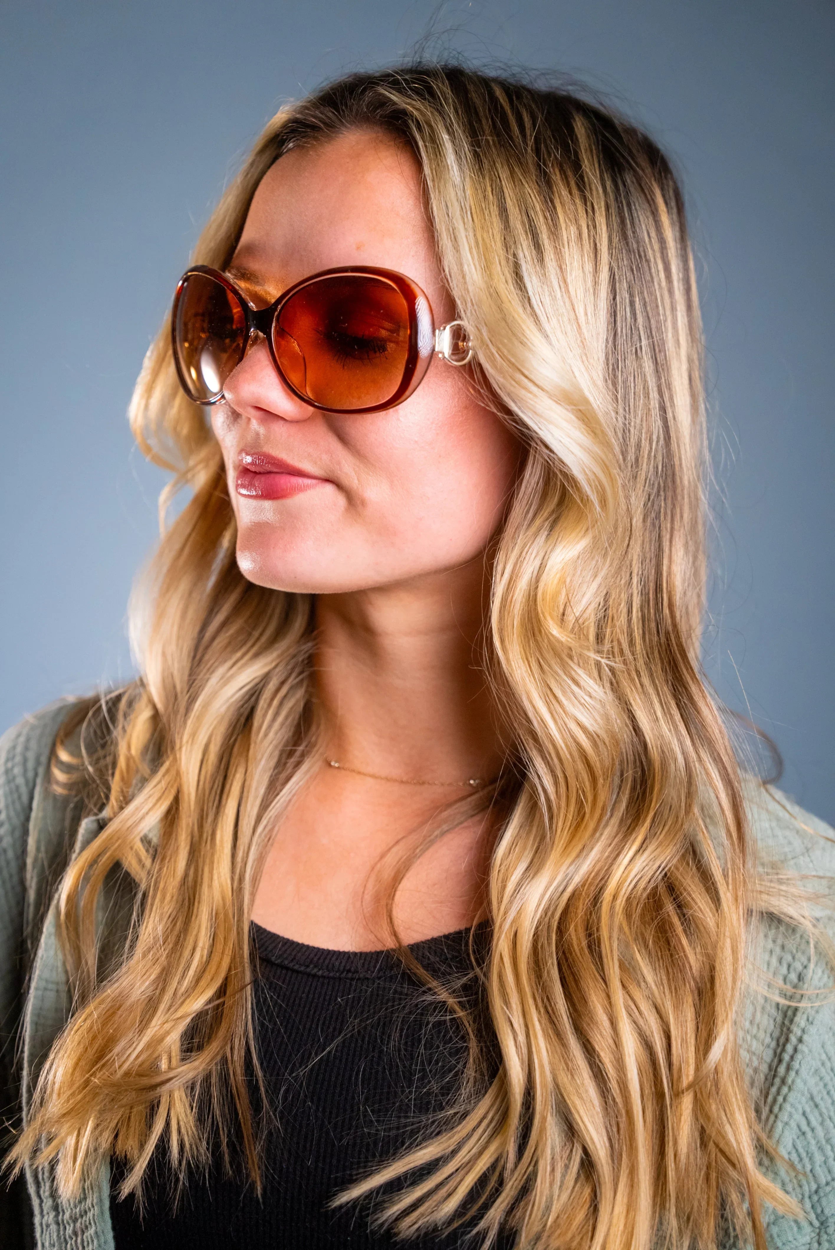 LADYBOSS SUNGLASSES - SPECTACLES (Amber) - Modz Designs