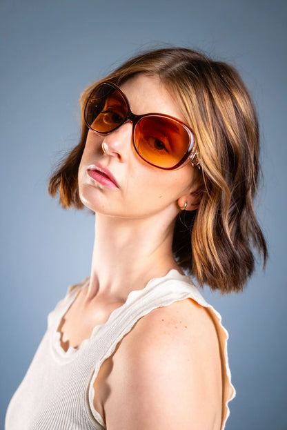 LADYBOSS SUNGLASSES - SPECTACLES (Amber) - Modz Designs