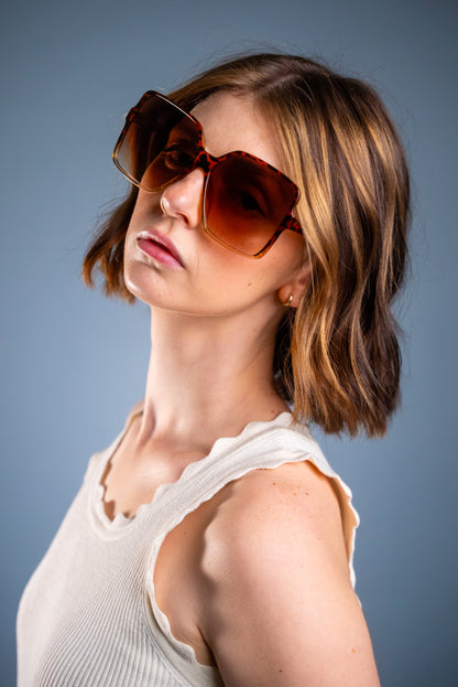 LADYBOSS SUNGLASSES - GLAMOURS (Leopard)