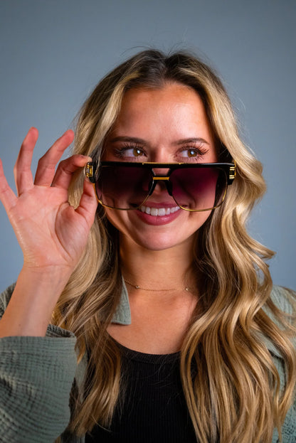 LUXURIANT™ SUNGLASSES - CAPITALS (Faded Black) - Modz Designs