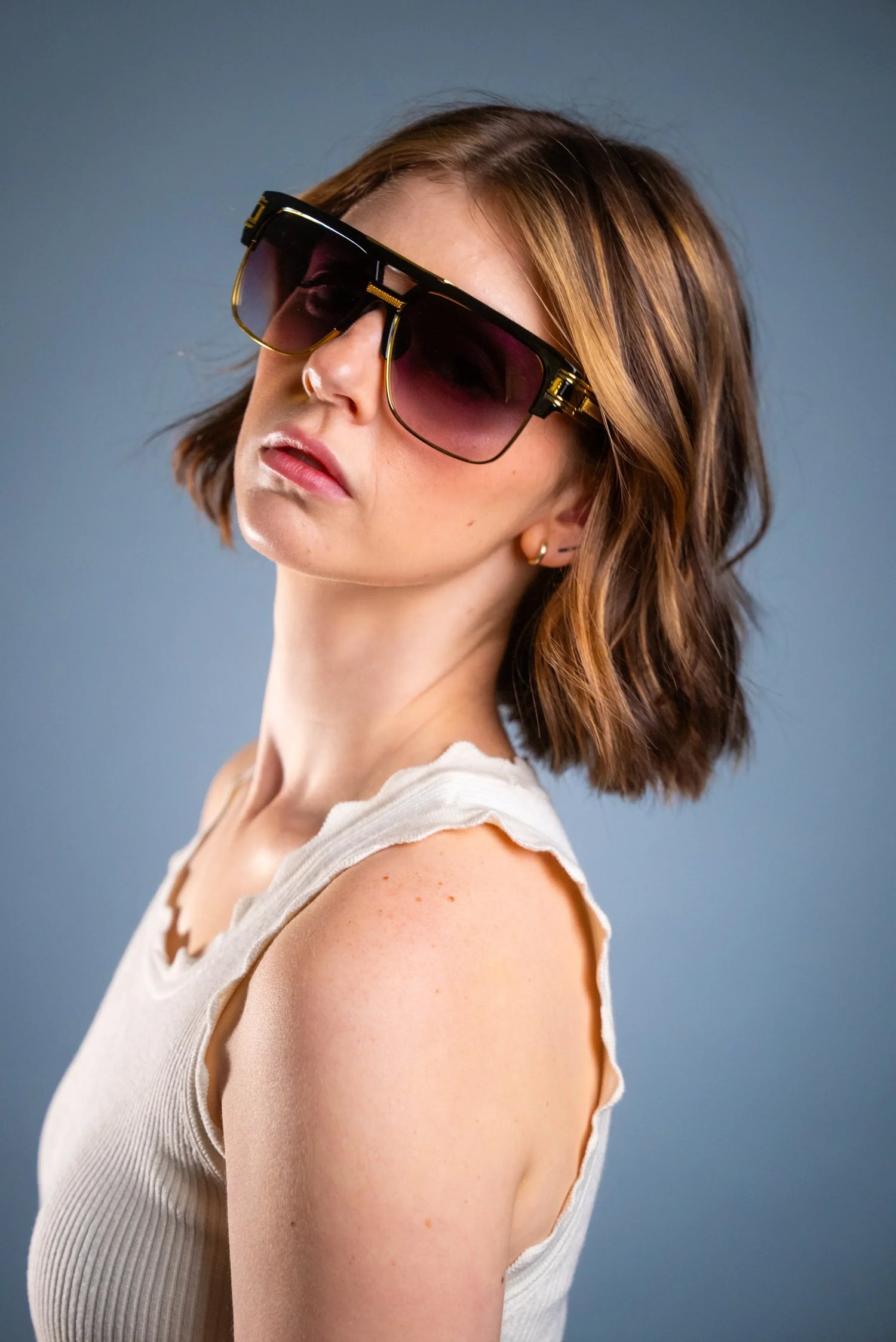 LUXURIANT™ SUNGLASSES - CAPITALS (Faded Black) - Modz Designs