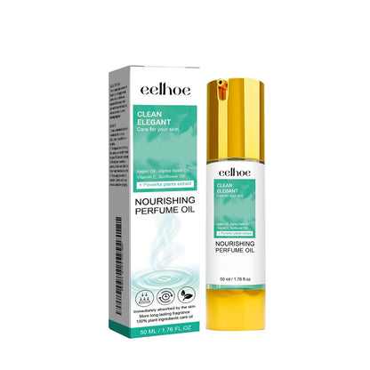 EELHOE Jasmine Rose Perfume in elegant packaging for nourishing scent experience, promoting floral elegance.