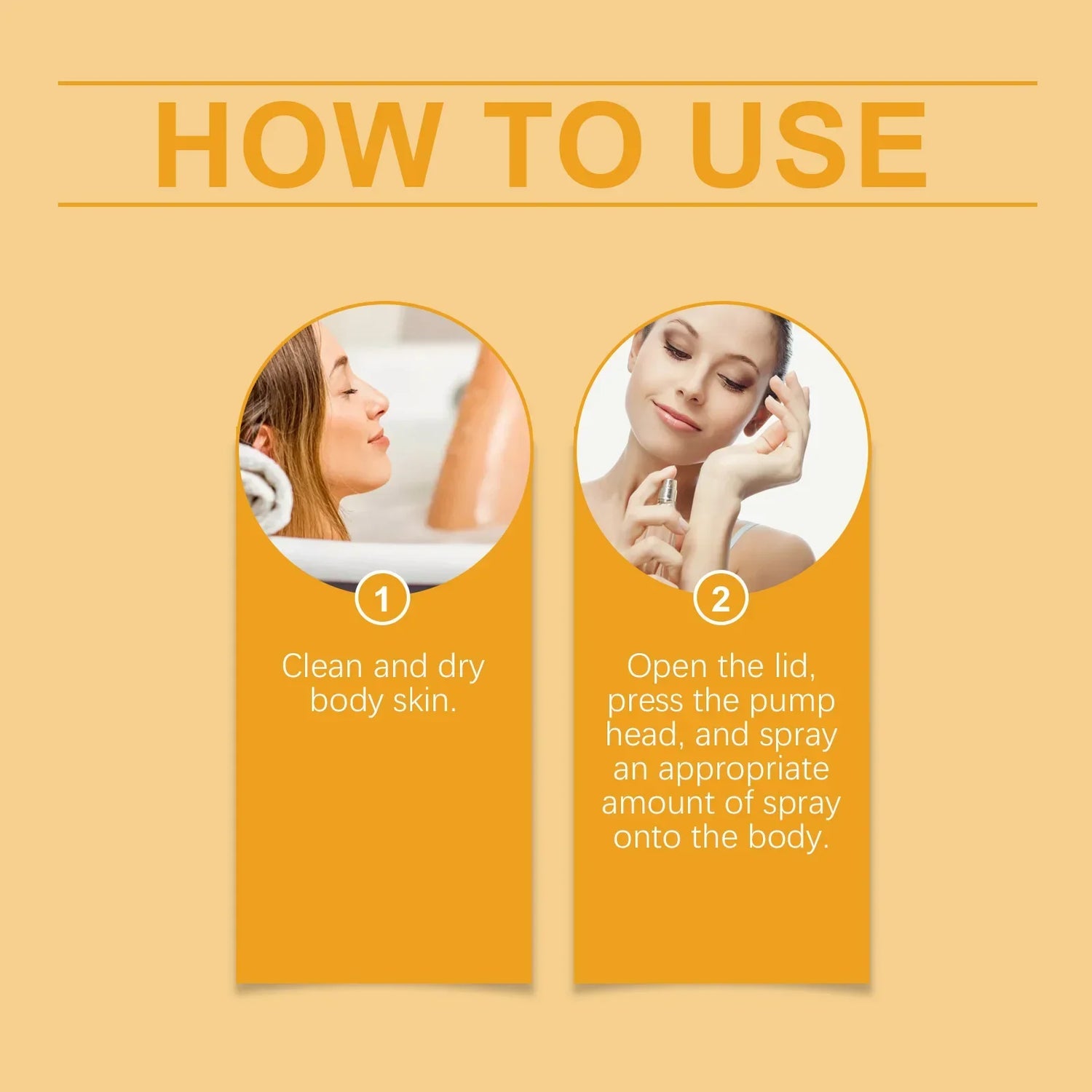 How to use EELHOE Orange Body Perfume: Clean skin first, then spray for a refreshing scent.