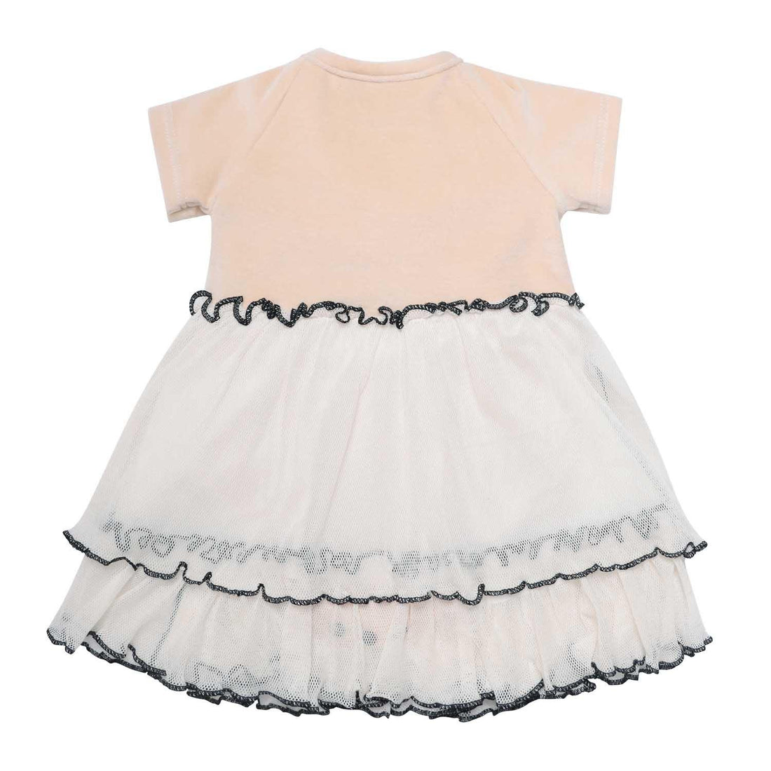 Baby Girl Tulle Dress in Beige