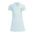 Mint Green Girls Polo Dress featuring a cute balloon design, made from soft organic cotton for comfort and style.