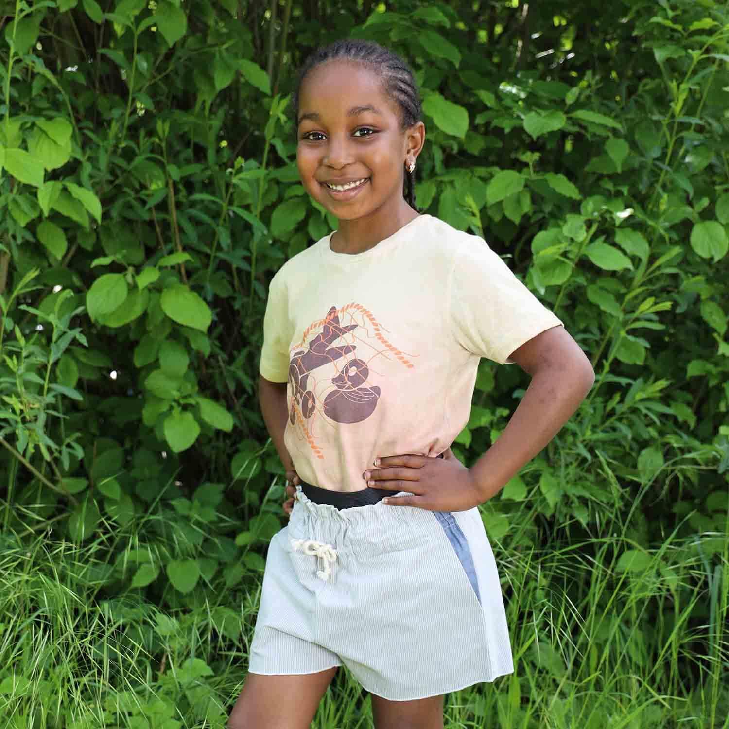 naturally dyed kids t-shirt