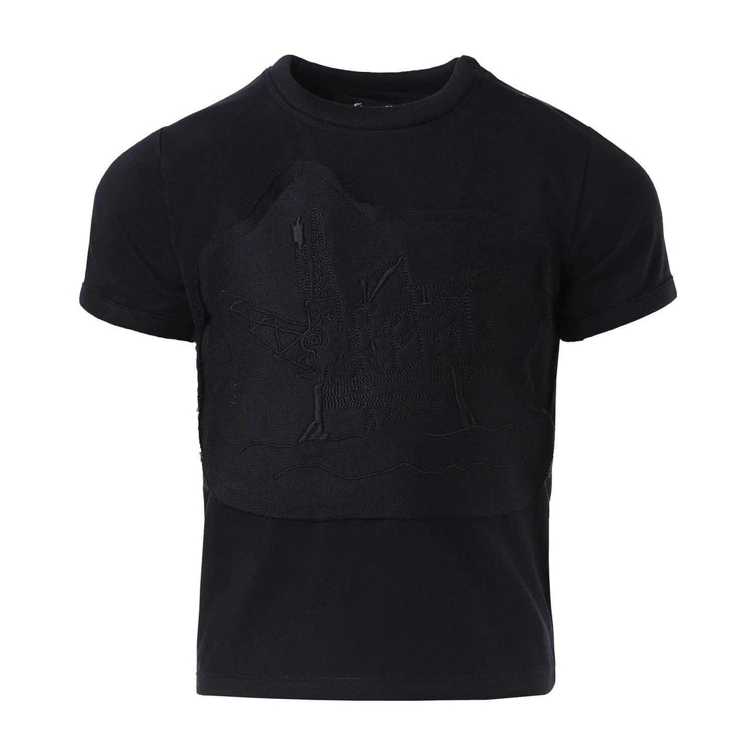 organic kids black t-shirt