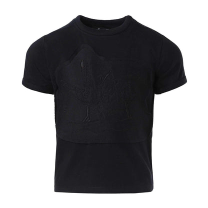 organic kids black t-shirt