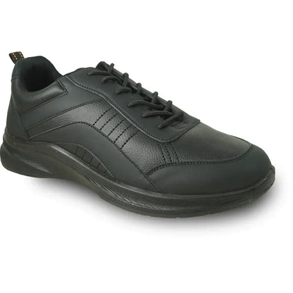 VANGELO Men Slip Resistant Shoe JIMMY-4 Black - Modz Designs