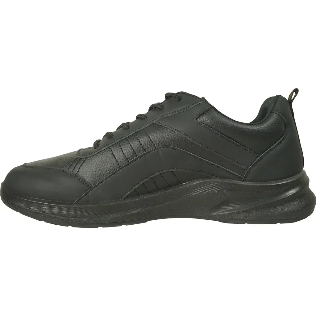VANGELO Men Slip Resistant Shoe JIMMY-4 Black - Modz Designs
